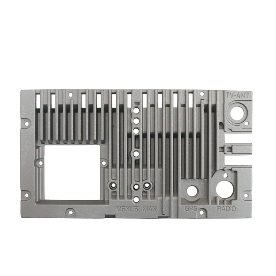 Aluminum reversing radar housings machined with a DXOVO multi spindle drilling and tapping machine